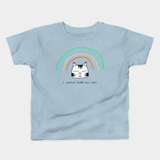 I could purr all day Kids T-Shirt